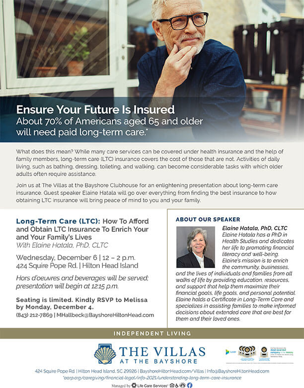 Long-Term Care (LTC): How To Afford and Obtain LTC Insurance To Enrich Your and Your Family’s Lives With Elaine Hatala, PhD, CLTC